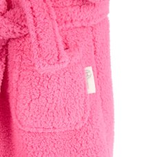18C1031: Kids Borg Dressing Gown- Bubble Gum (3-6 Years)